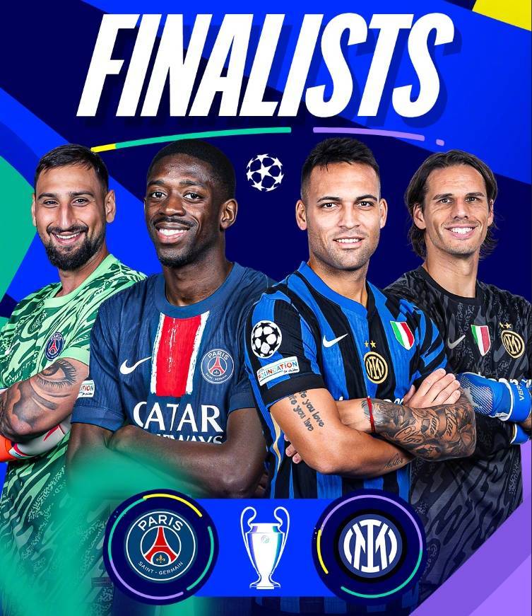 时隔4年重返欧冠决赛！巴黎大战国米，西甲双雄力挺蓝黑军团